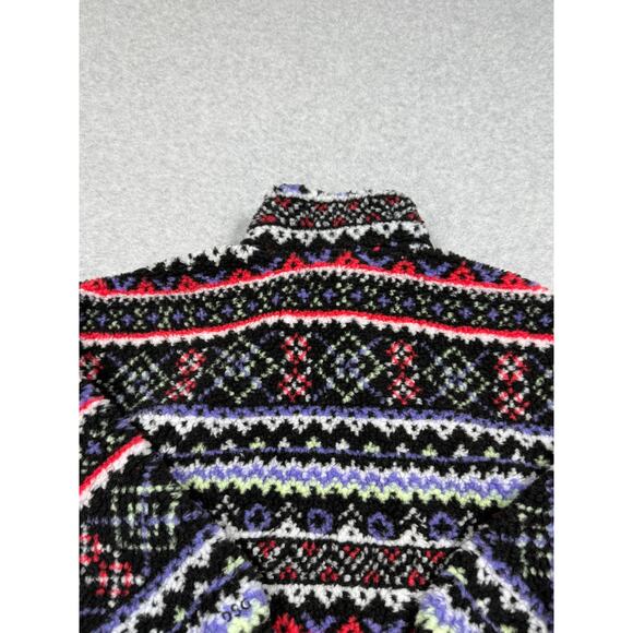 DSG Youth Girls Size S Cozy Fleece Full Zip Jacket Funky Fair Isle NWT - Picture 5 of 10
